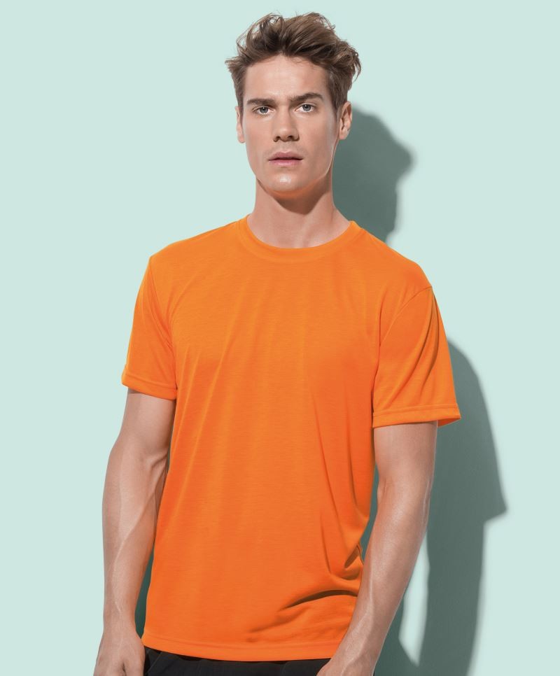 Active by Stedman Pánské tričko s krátkým rukávem Active by Stedman (ST8600) Oranžová L
