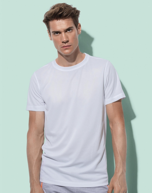 Active by Stedman Pánské tričko s krátkým rukávem Active by Stedman (ST8400) Bílá M