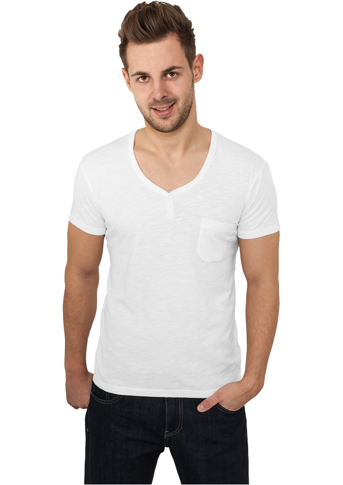 Urban Classics Pánské tričko s krátkým rukávem URBAN CLASSICS (TB491) Bílá L