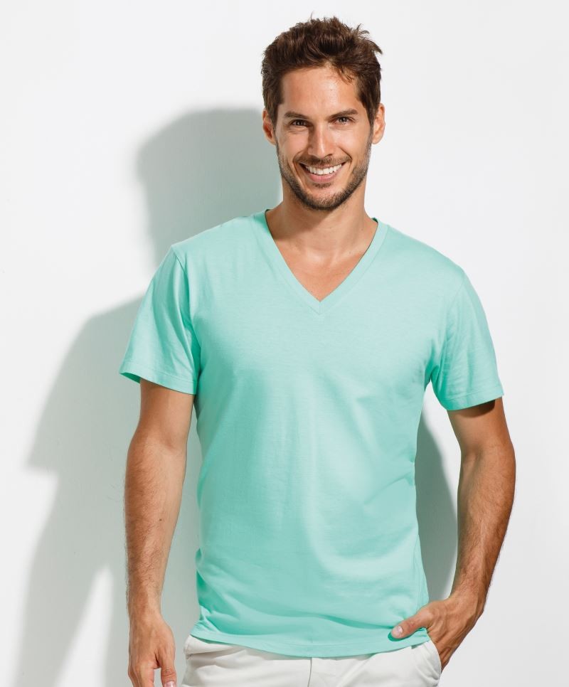 Sols Pánské triko s krátkým rukávem Master Sol´s Tmavá fialová XL