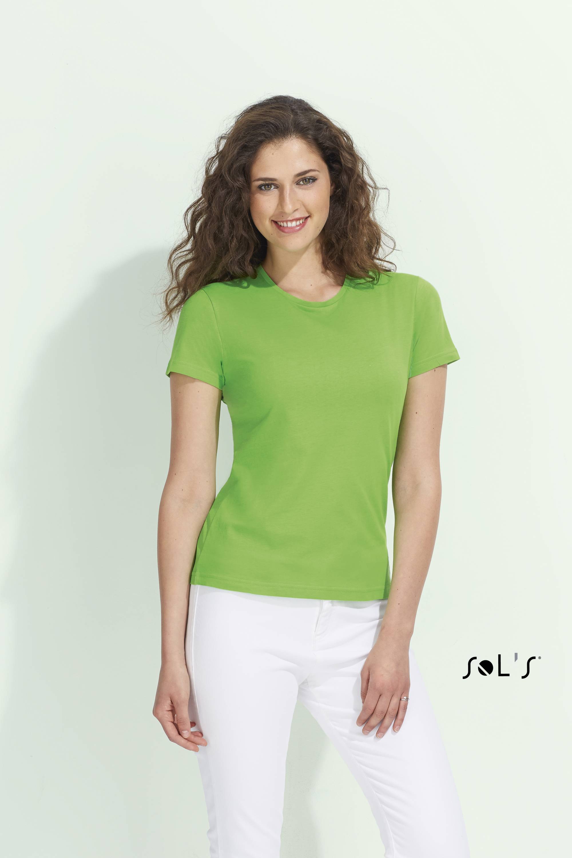Sols Dámské triko s krátkým rukávem - Miss Bílá XL