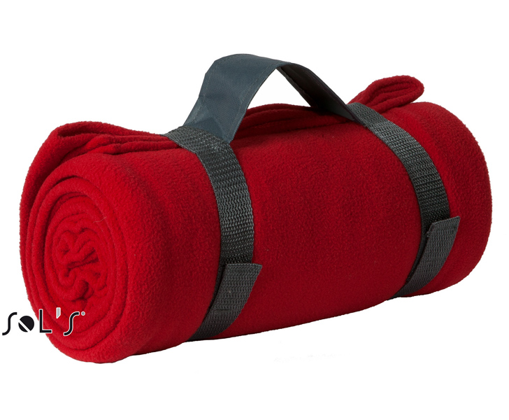 Sols Fleecová deka Sol´s Plaid Červená One size