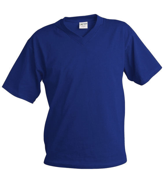 Xfer Pánské triko véčko s krátkým rukávem Xfer (TV61) Královská modrá XXL
