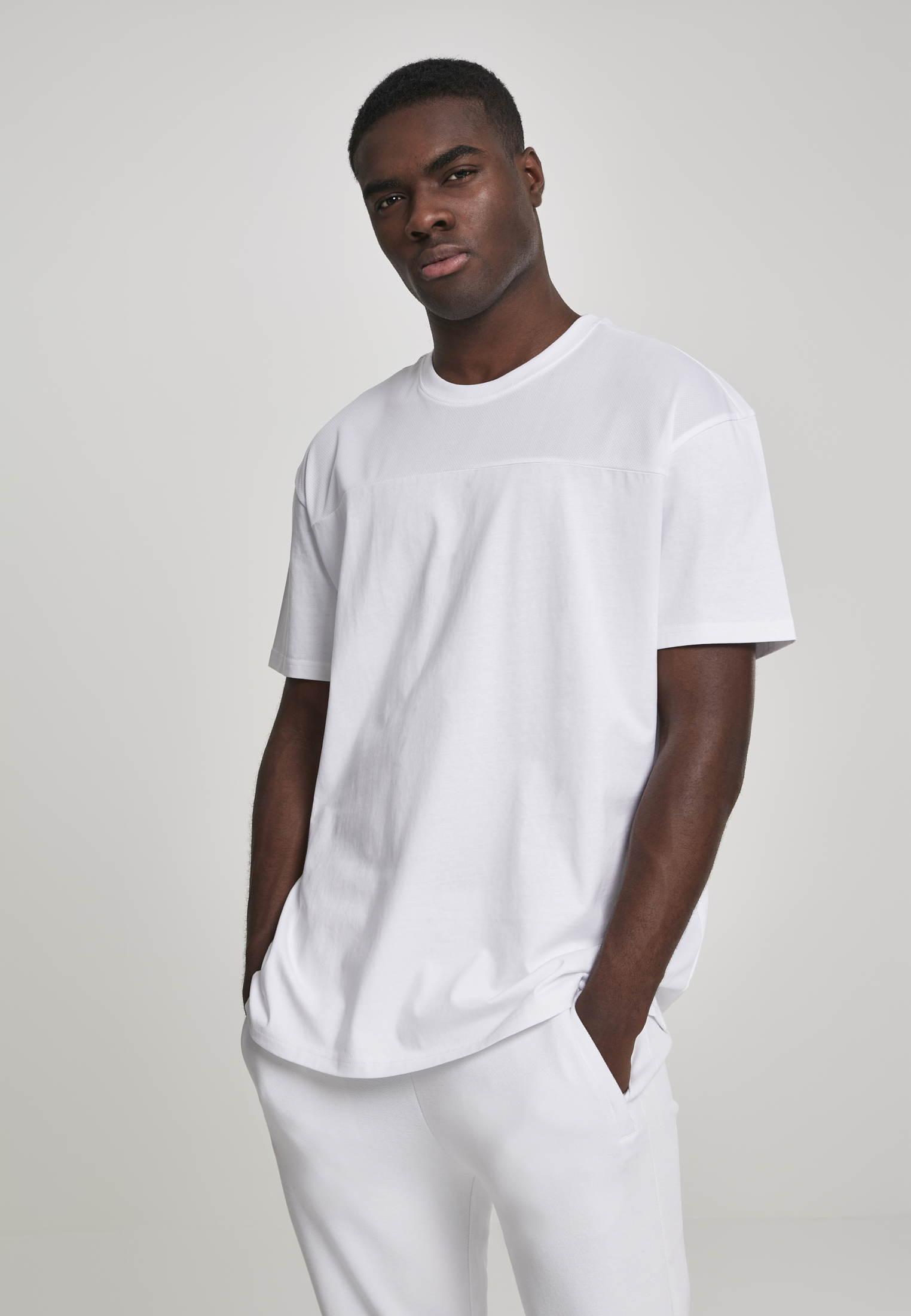 Urban Classics Pánské tričko s krátkým rukávem URBAN CLASSICS (TB2722) Bílá S