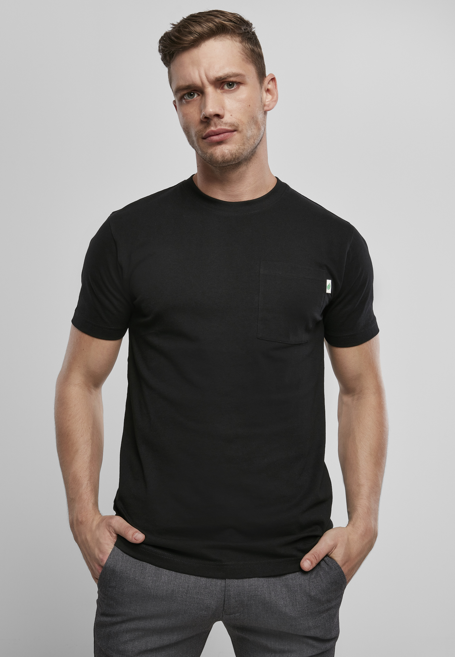 Urban Classics Pánské tričko s krátkým rukávem URBAN CLASSICS (TB4123) Černá S