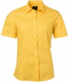 Dámská popelínová košile s krátkým rukávem James & Nicholson (JN679)
