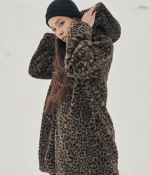 Dámský leopardí kabát URBAN CLASSICS (TB3061)