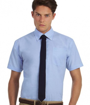 Pánská košile s krátkým rukávem Oxford B&C (SMO02)