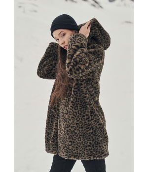 Dámský leopardí kabát URBAN CLASSICS (TB3061)