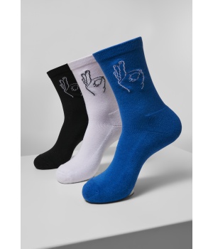 Vysoké ponožky 3-pack URBAN CLASSICS (MT2072)