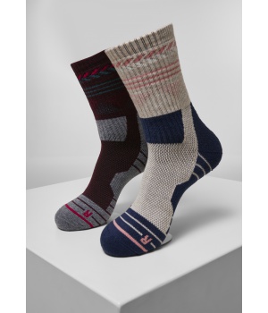 Vysoké ponožky 2-pack URBAN CLASSICS (TB3742)
