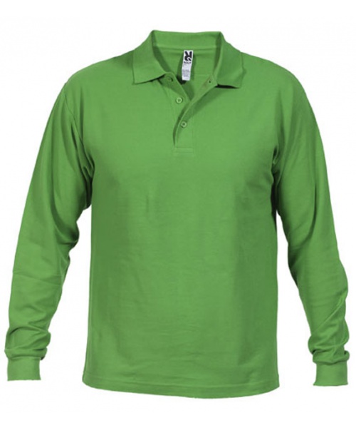 Pextex.cz - Pánské triko polo s dlouhým rukávem Estrella ROLY-zelená tráva