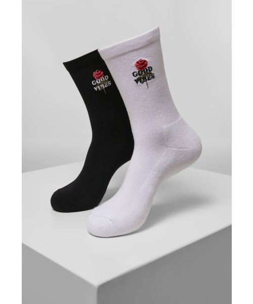 Pextex.cz - Vysoké ponožky 2-pack URBAN CLASSICS (MT2074) Černá / Bílá