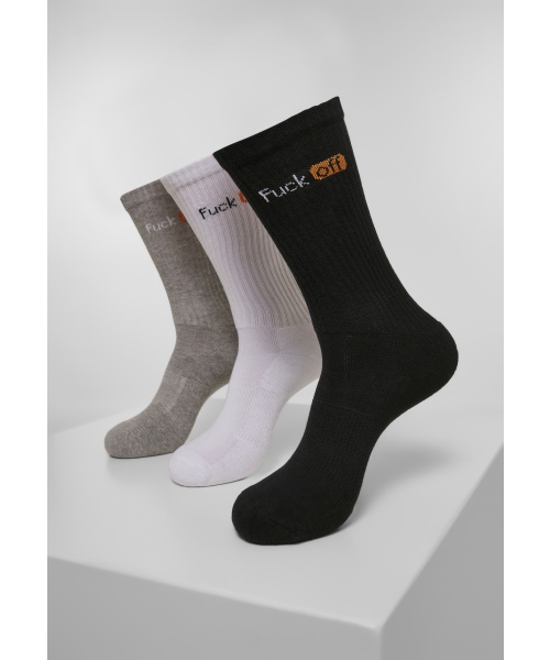 Pextex.cz - Vysoké ponožky 3-pack URBAN CLASSICS (MT2054) Černá / Bílá / Šedá