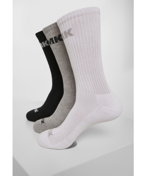 Pextex.cz - Vysoké ponožky 3-pack URBAN CLASSICS (MT1208) Černá / Šedá / Bílá