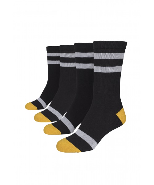 Pextex.cz - Vysoké ponožky 2-pack URBAN CLASSICS (TB2305) Černá / Bílá / Žlutá