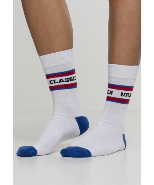 Pextex.cz - Vysoké ponožky 2-pack URBAN CLASSICS (TB2156) Bílá / Červená / Modrá