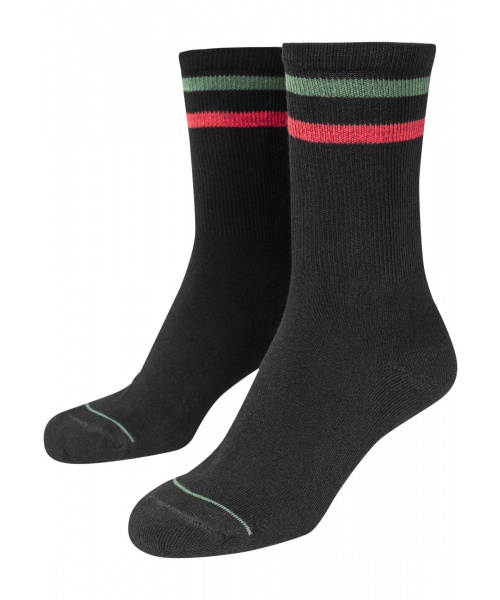 Pextex.cz - Vysoké ponožky 2-pack URBAN CLASSICS (TB1883) Černá / Zelená / Červená